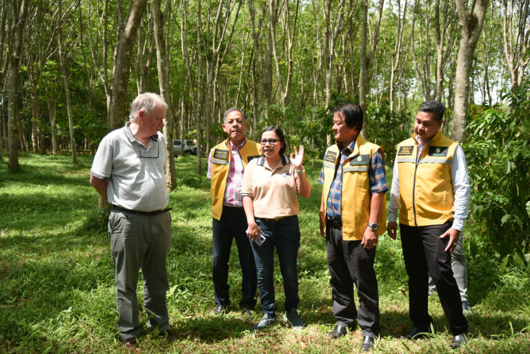 John heath visiting FSC land